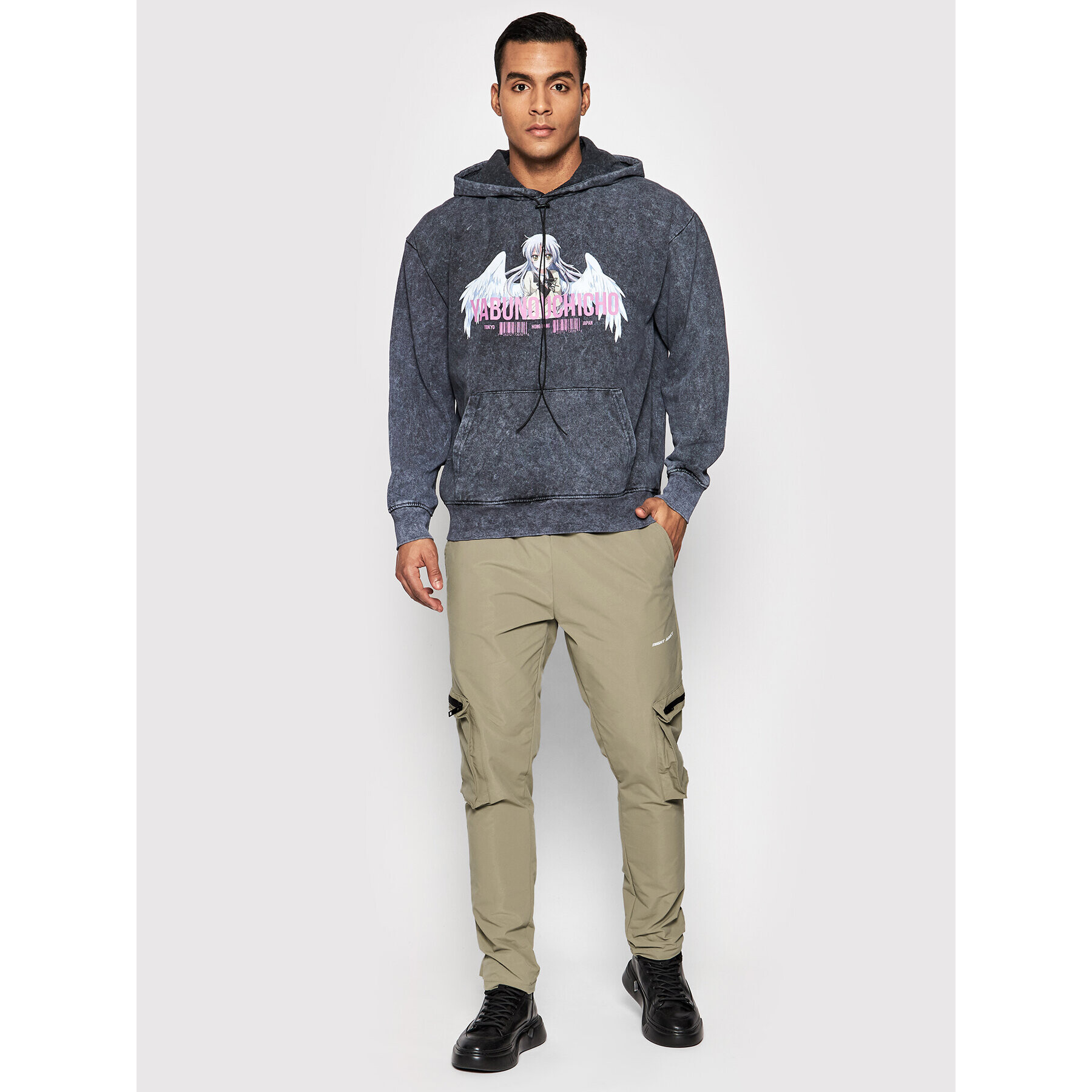 Night Addict Суитшърт MSS-NA412MAGA Сив Relaxed Fit - Pepit.bg