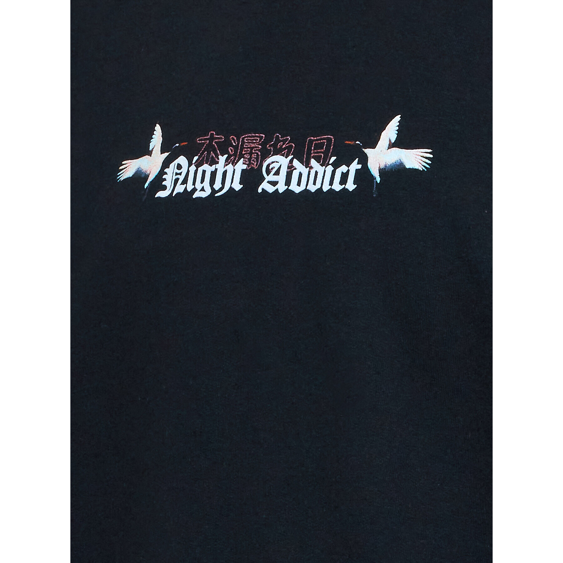 Night Addict Суитшърт MSS-NA574CRANES Черен Relaxed Fit - Pepit.bg