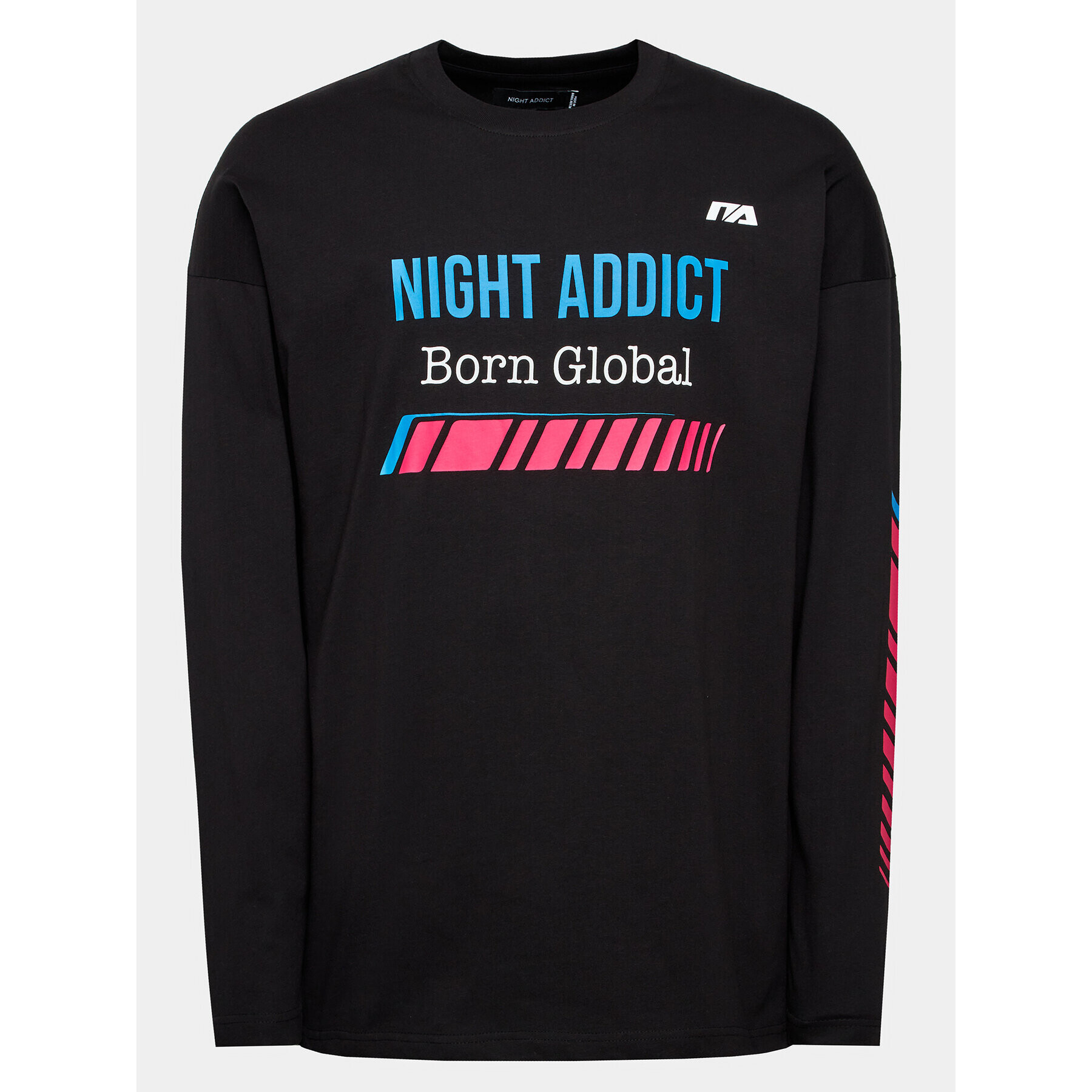 Night Addict Тениска с дълъг ръкав MLT-NA149CONOR Черен Regular Fit - Pepit.bg