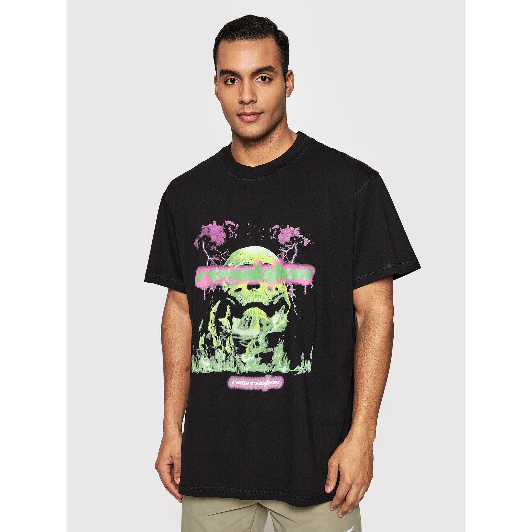 Night Addict Тишърт MTS-NA412REVOLUT Черен Relaxed Fit - Pepit.bg