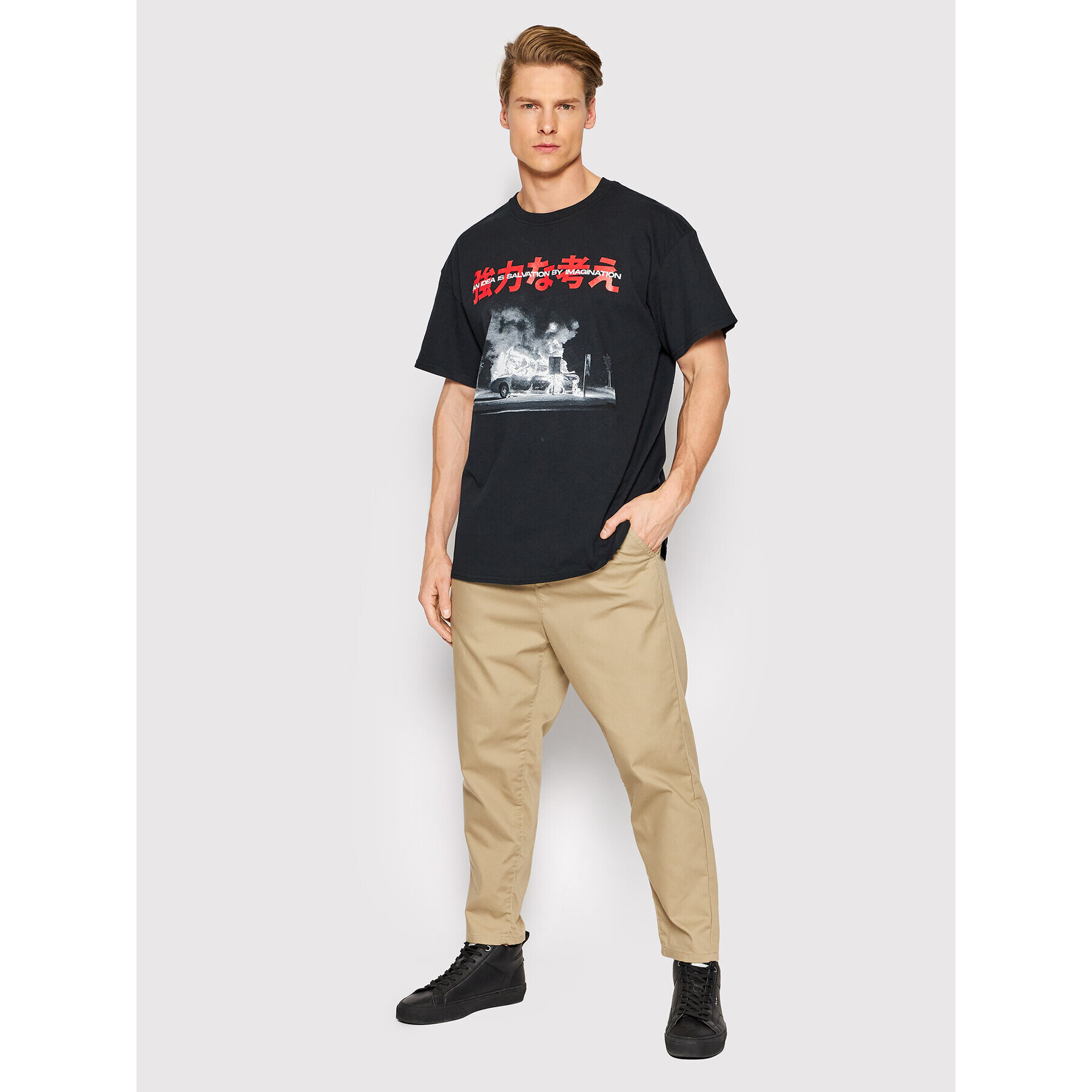 Night Addict Тишърт MTS-NA574BUI Черен Regular Fit - Pepit.bg