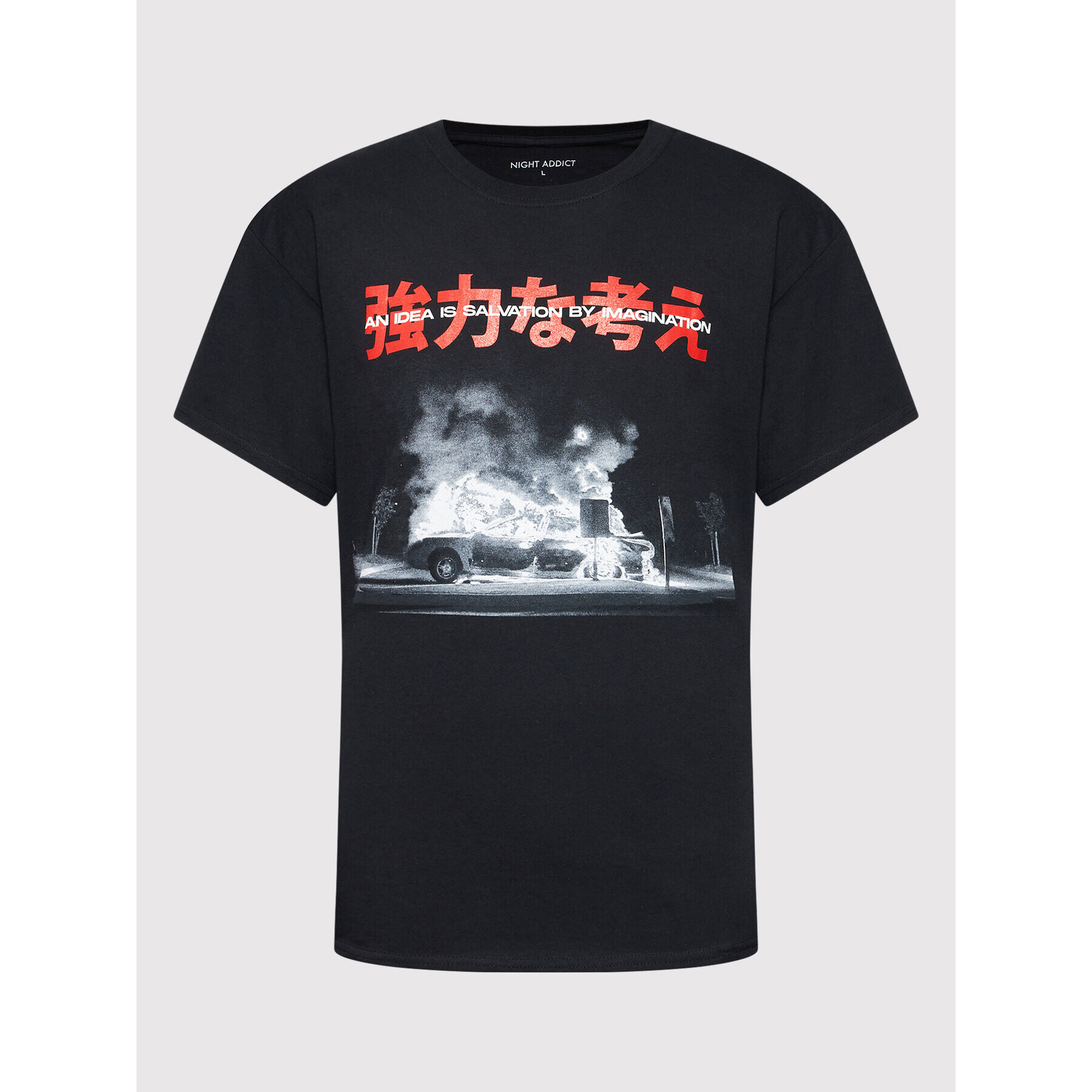 Night Addict Тишърт MTS-NA574BUI Черен Regular Fit - Pepit.bg
