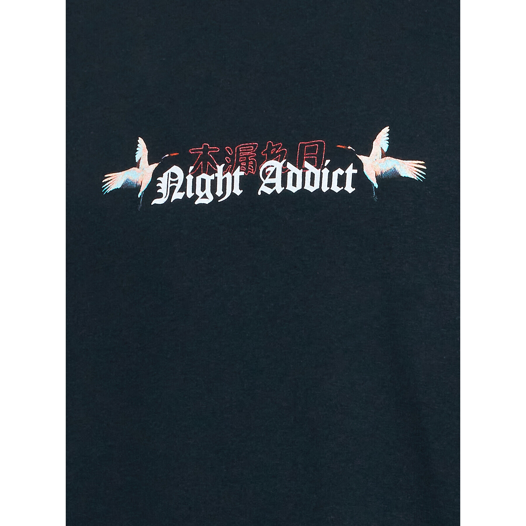 Night Addict Тишърт MTS-NA574CRANES Черен Relaxed Fit - Pepit.bg