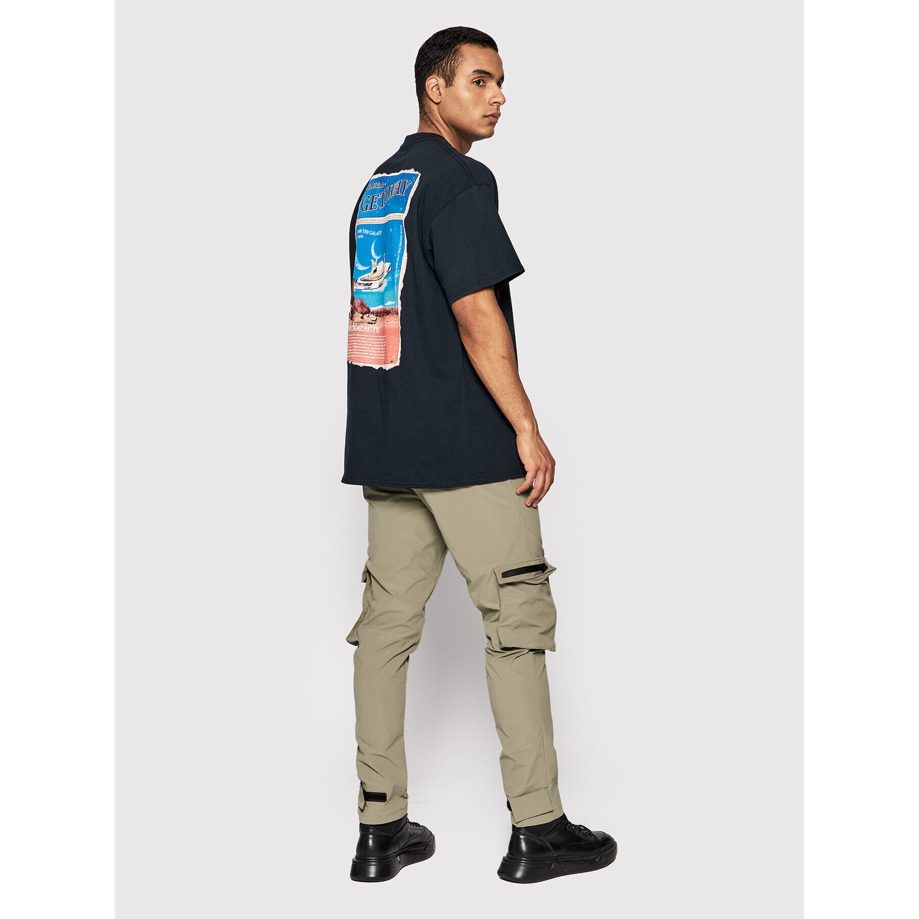 Night Addict Тишърт MTS-NA574GALACTI Черен Relaxed Fit - Pepit.bg