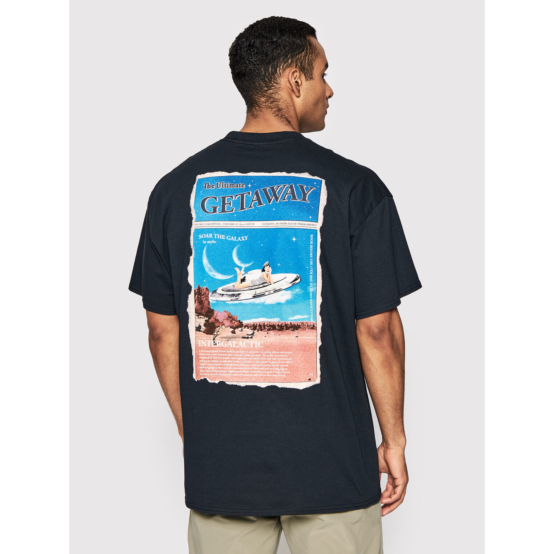 Night Addict Тишърт MTS-NA574GALACTI Черен Relaxed Fit - Pepit.bg