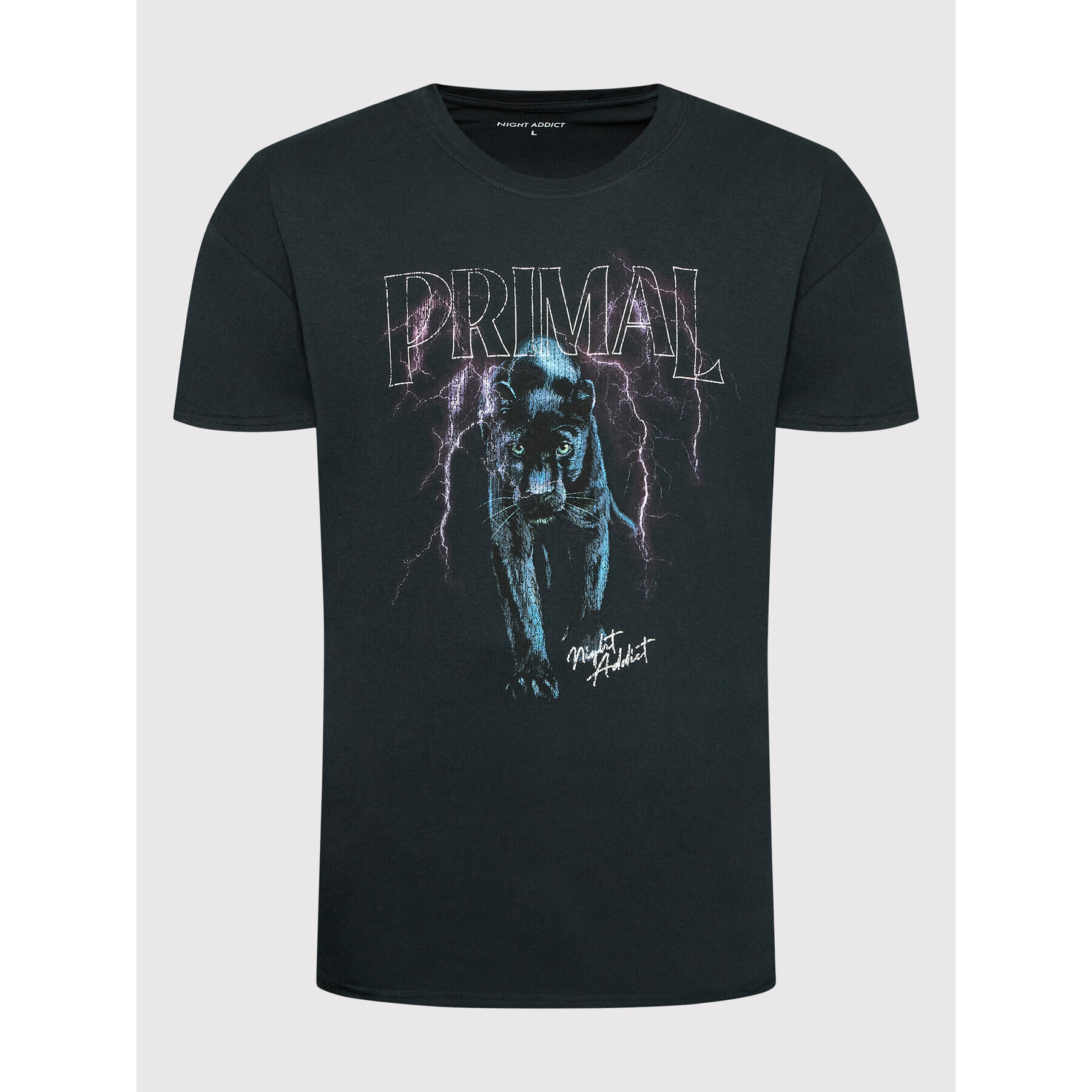 Night Addict Тишърт MTS-NA574PRIMALB Черен Loose Fit - Pepit.bg