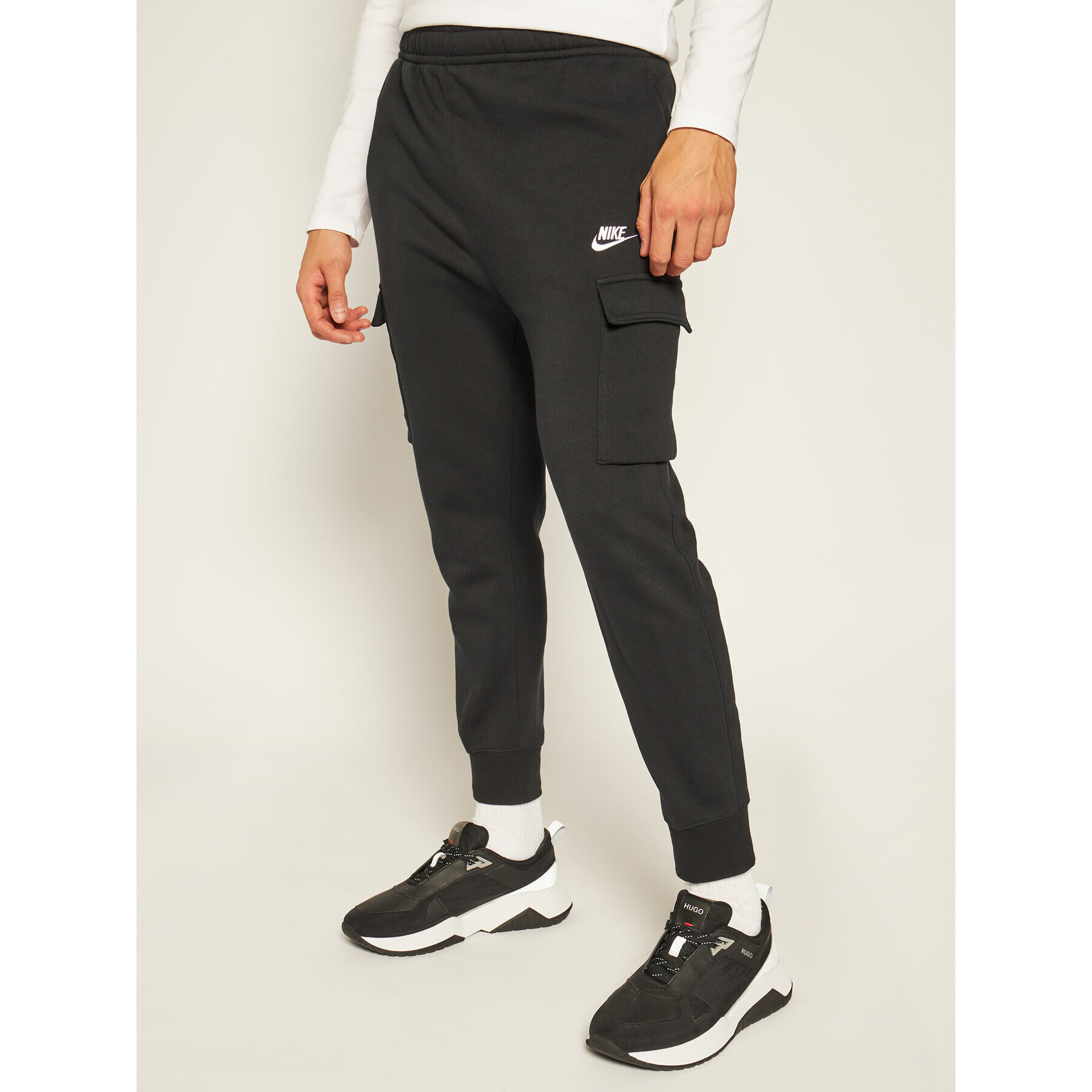 Nike Долнище анцуг Club Fleece CD3129 Черен Standard Fit - Pepit.bg