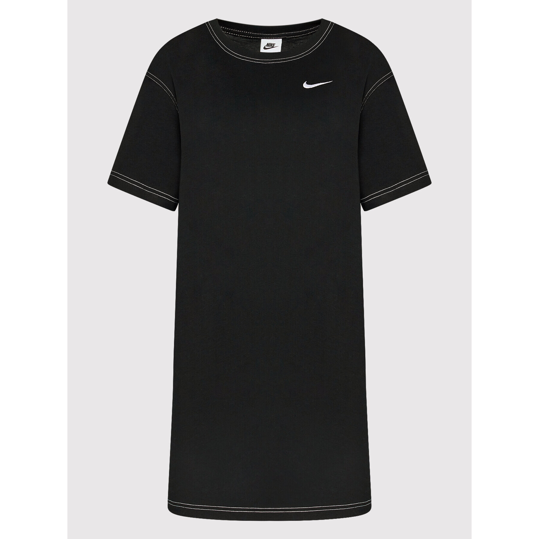 Nike Ежедневна рокля Swoosh DM6191 Черен Oversize - Pepit.bg
