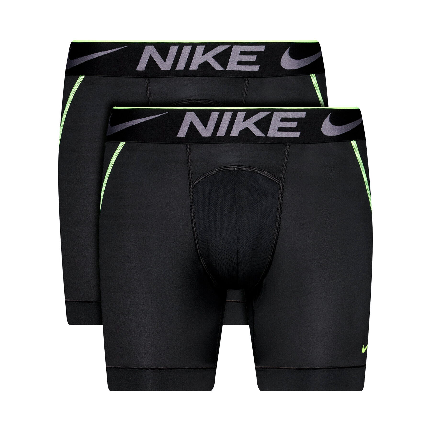 Nike Комплект 2 чифта боксерки Breathe Micro 0000KE1020 Черен - Pepit.bg