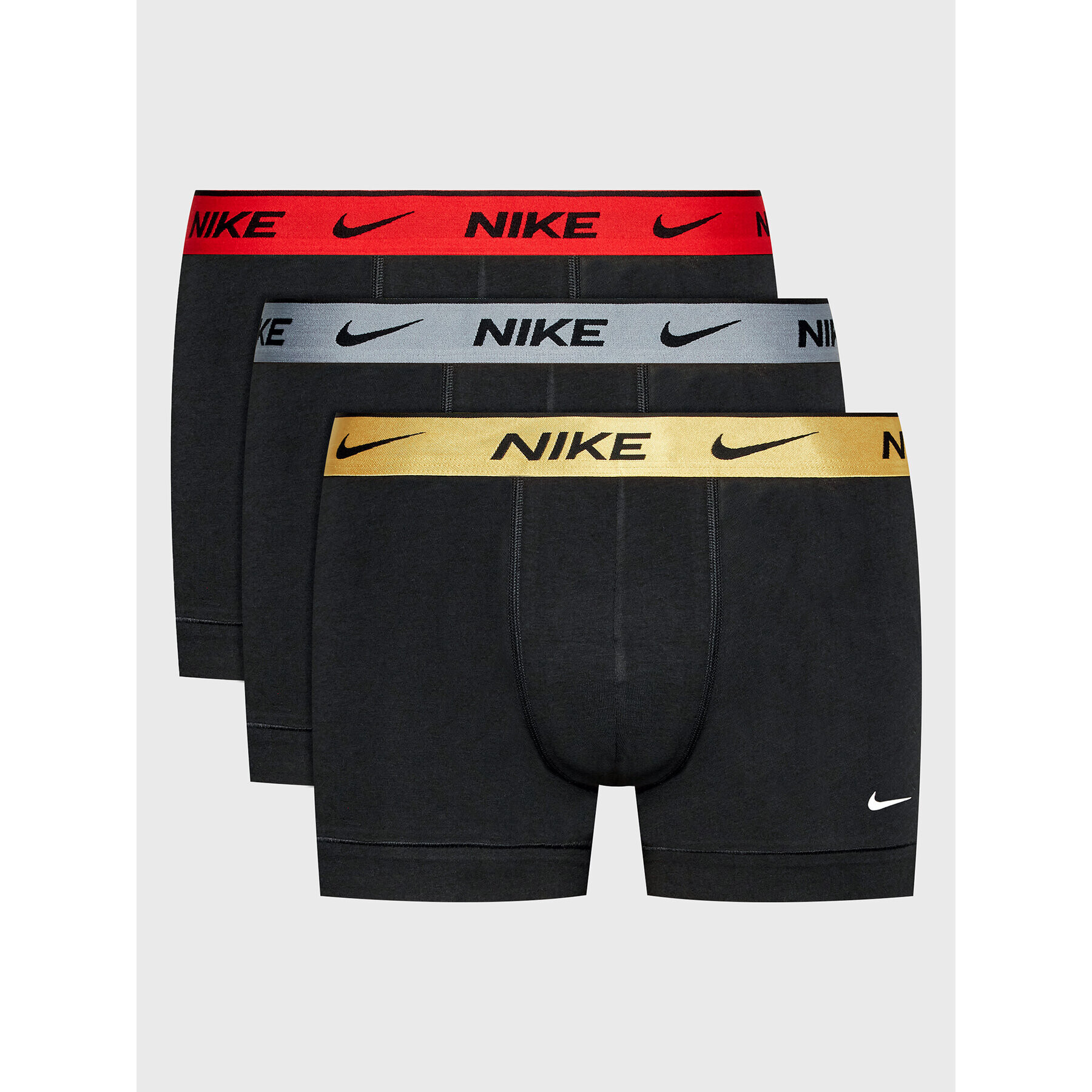 Nike Комплект 3 чифта боксерки 0000KE1008 Червен - Pepit.bg