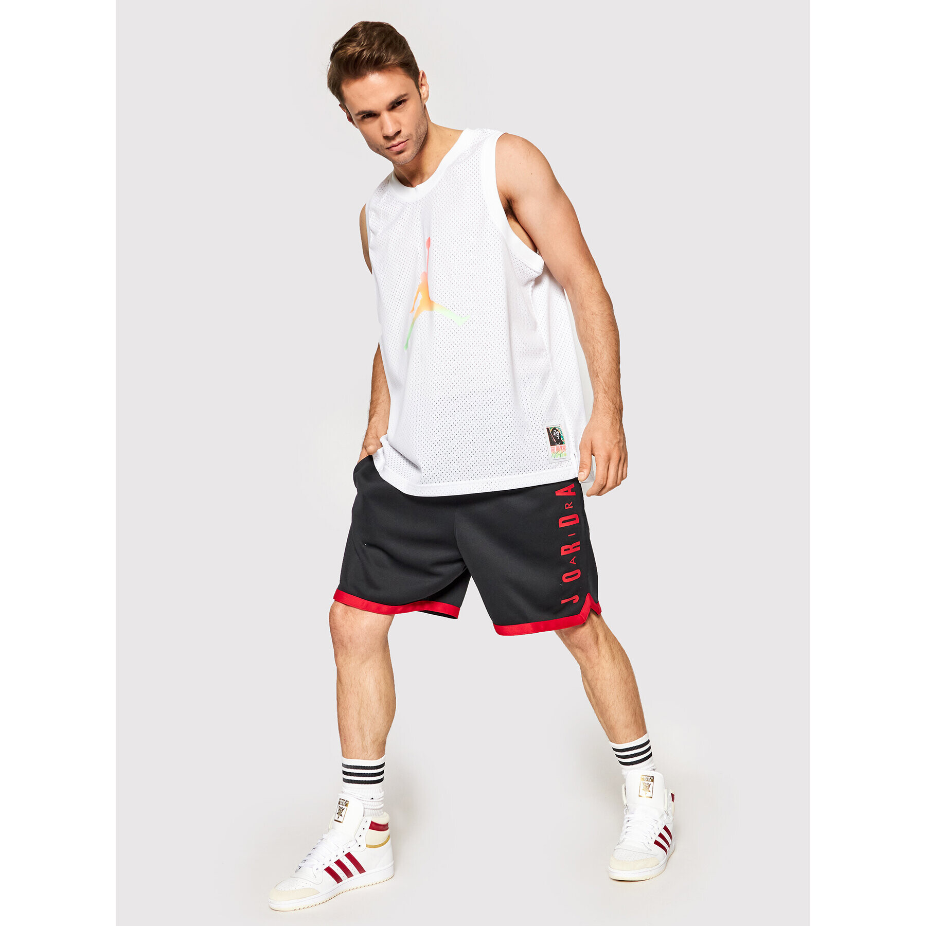 Nike Мъжки топ Air Jordan CZ4859 Бял Regular Fit - Pepit.bg