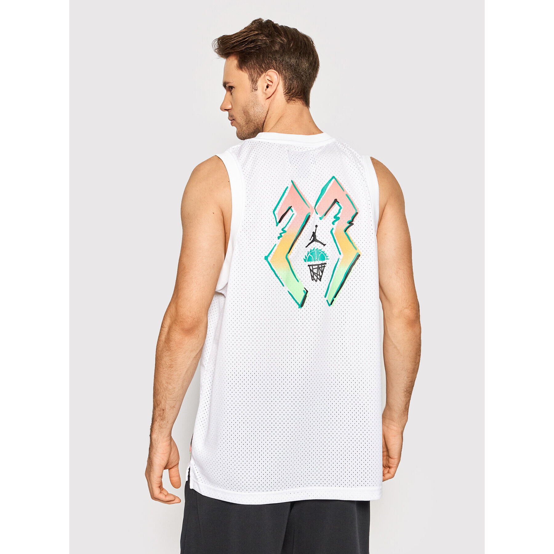 Nike Мъжки топ Air Jordan CZ4859 Бял Regular Fit - Pepit.bg