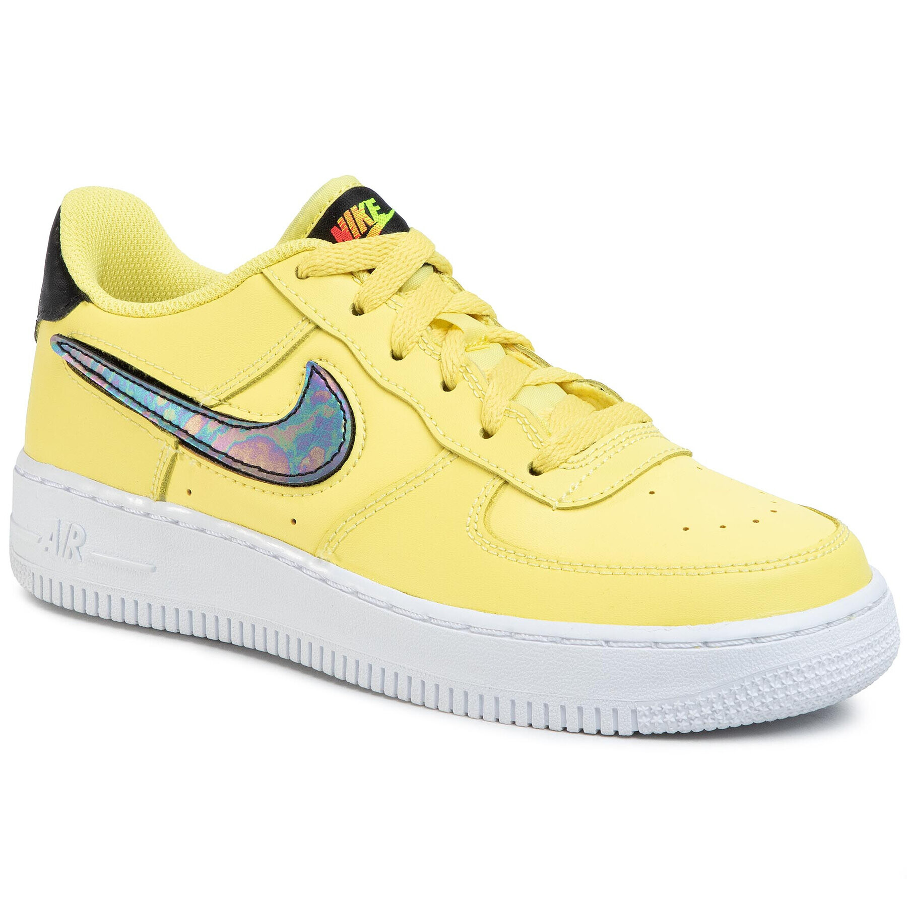 Nike Обувки Air Force 1 Lv8 3 (Gs) AR7446 700 Жълт - Pepit.bg