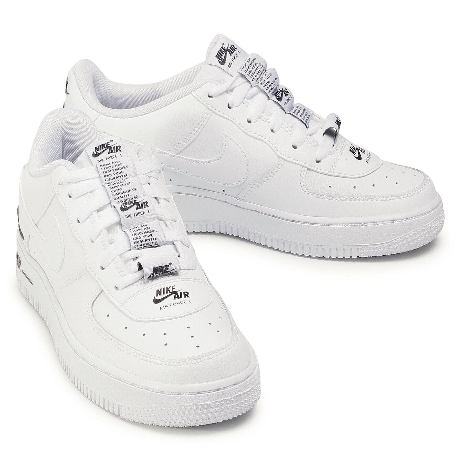 Nike Обувки Air Force 1 Lv8 3 (Gs) CJ4092 100 Бял - Pepit.bg