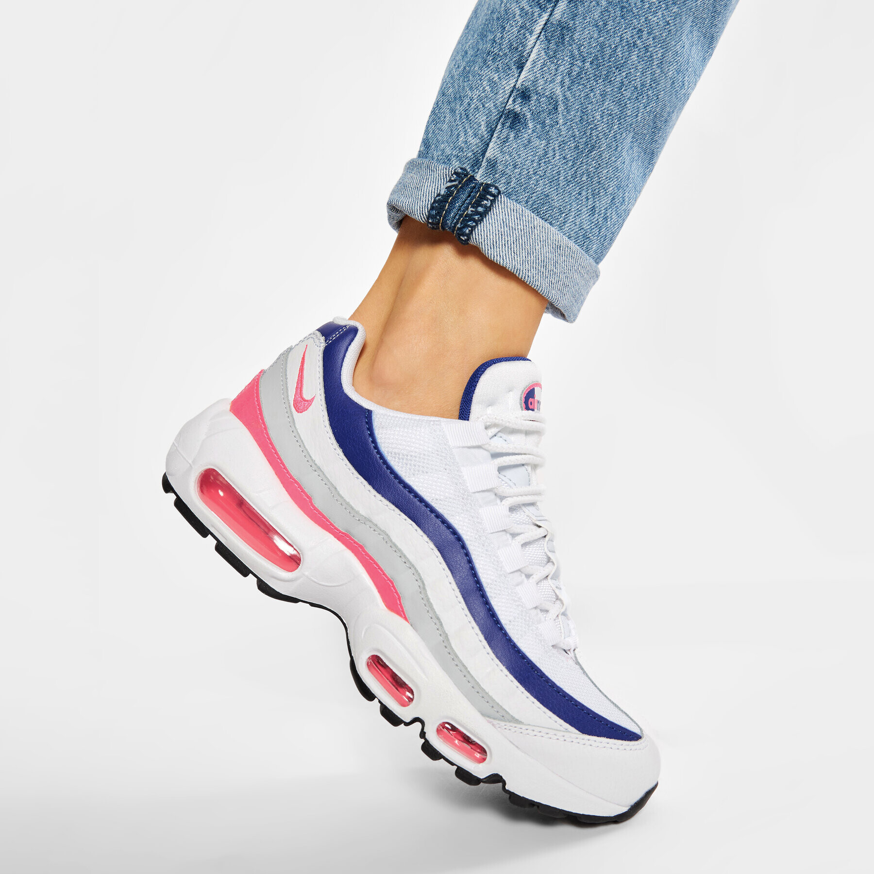 Nike Обувки Air Max 95 DC9210 100 Бял - Pepit.bg