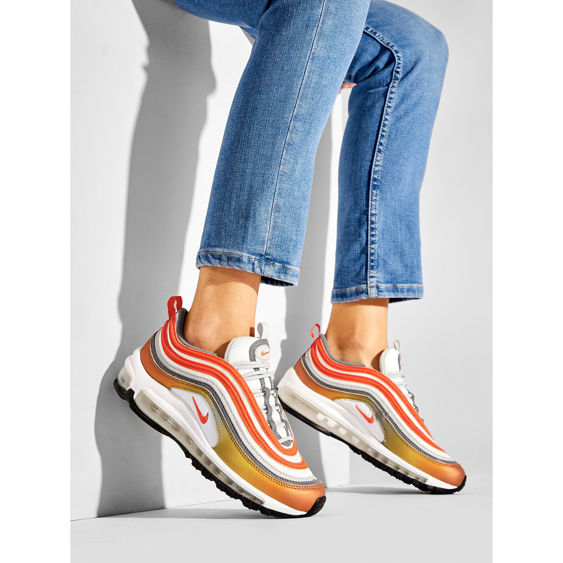 Nike Обувки Air Max 97 (GS) 921522 900 Бял - Pepit.bg
