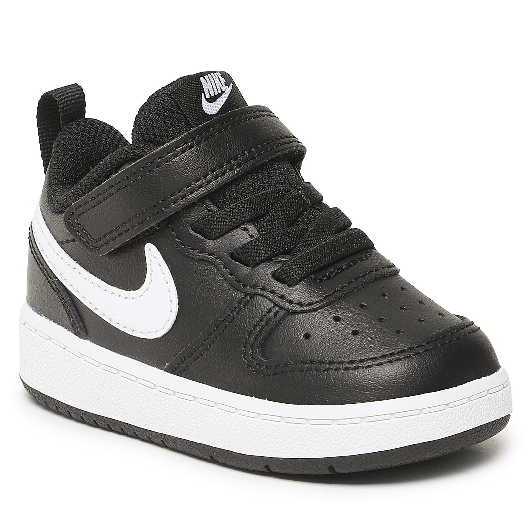 Nike Обувки Court Borough Low 2 (TDV) BQ5453 002 Черен - Pepit.bg