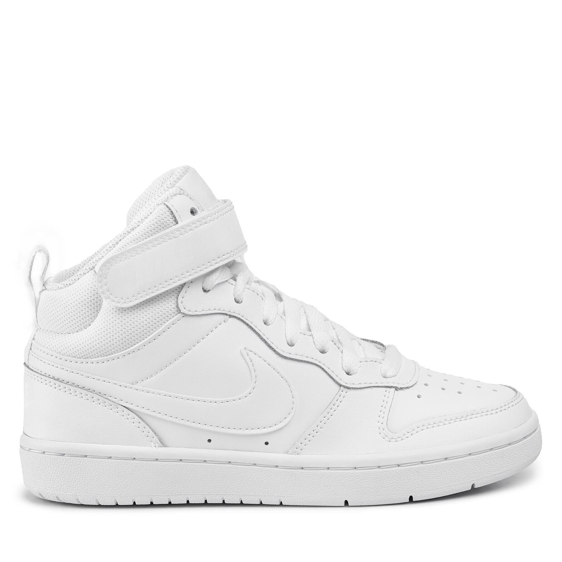 Nike Обувки Court Borough Mid 2 (Gs) CD7782 100 Бял - Pepit.bg