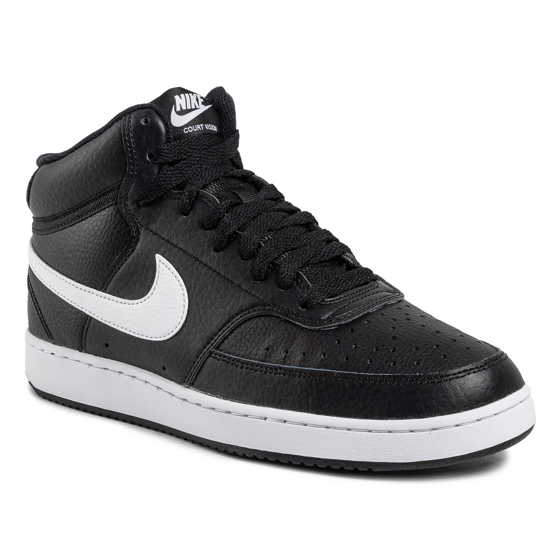 Nike Обувки Court Vision Mid CD5466 001 Черен - Pepit.bg