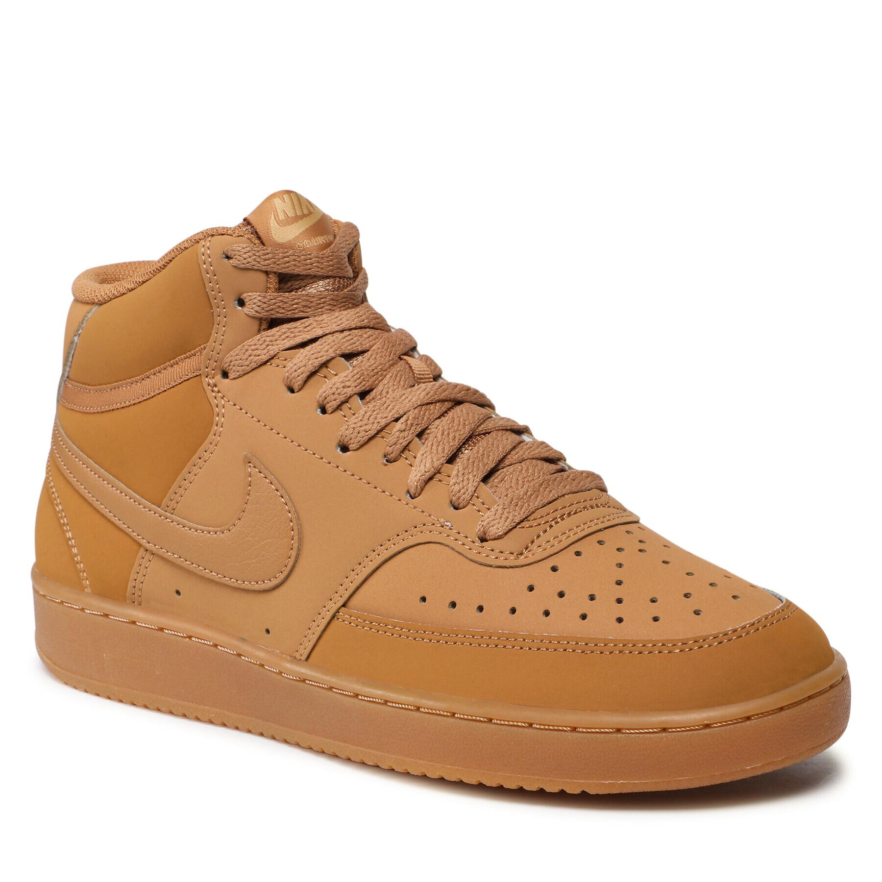 Nike Обувки Court Vision Mid CD5466 200 Кафяв - Pepit.bg