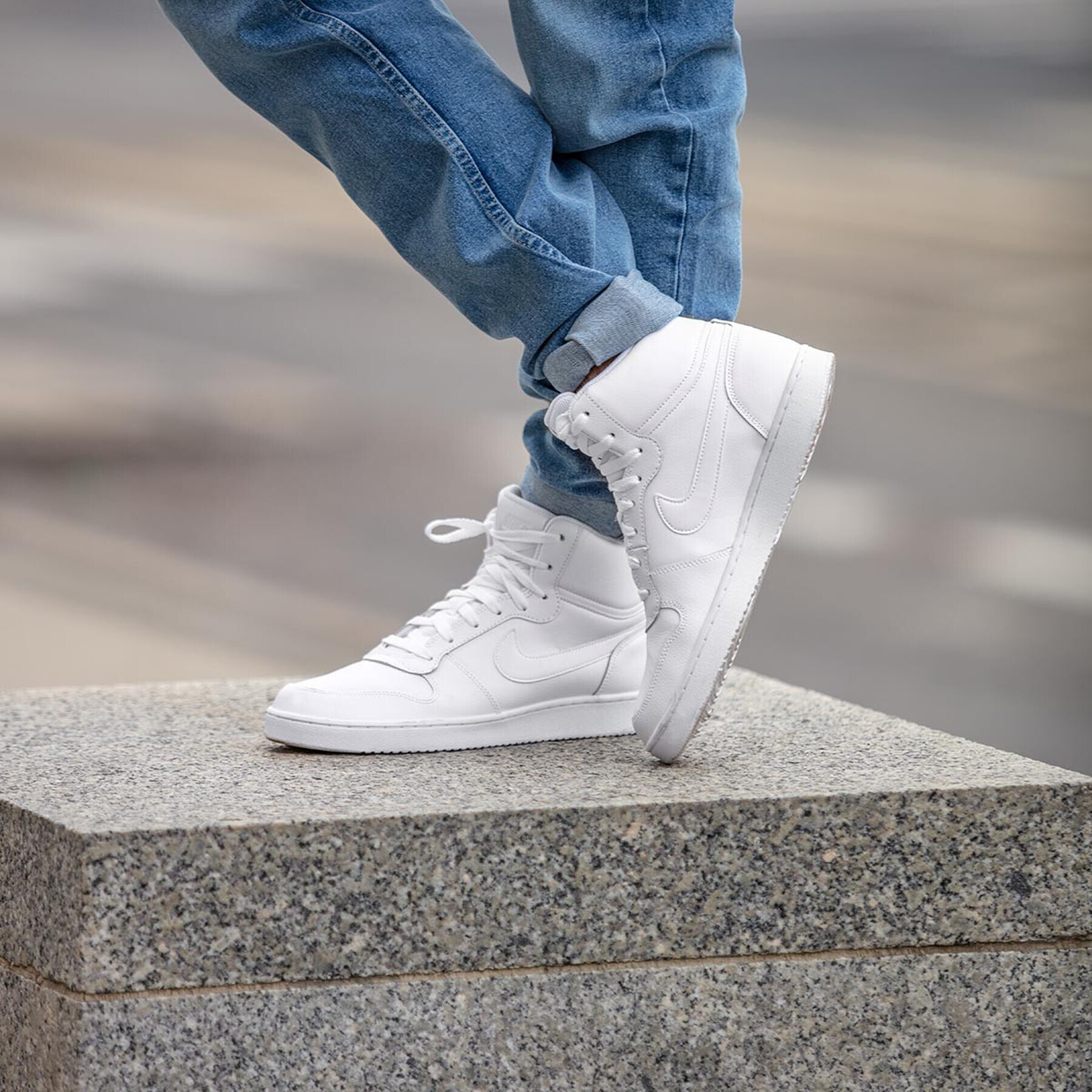 Nike Обувки Ebernon Mid AQ1773 100 Бял - Pepit.bg