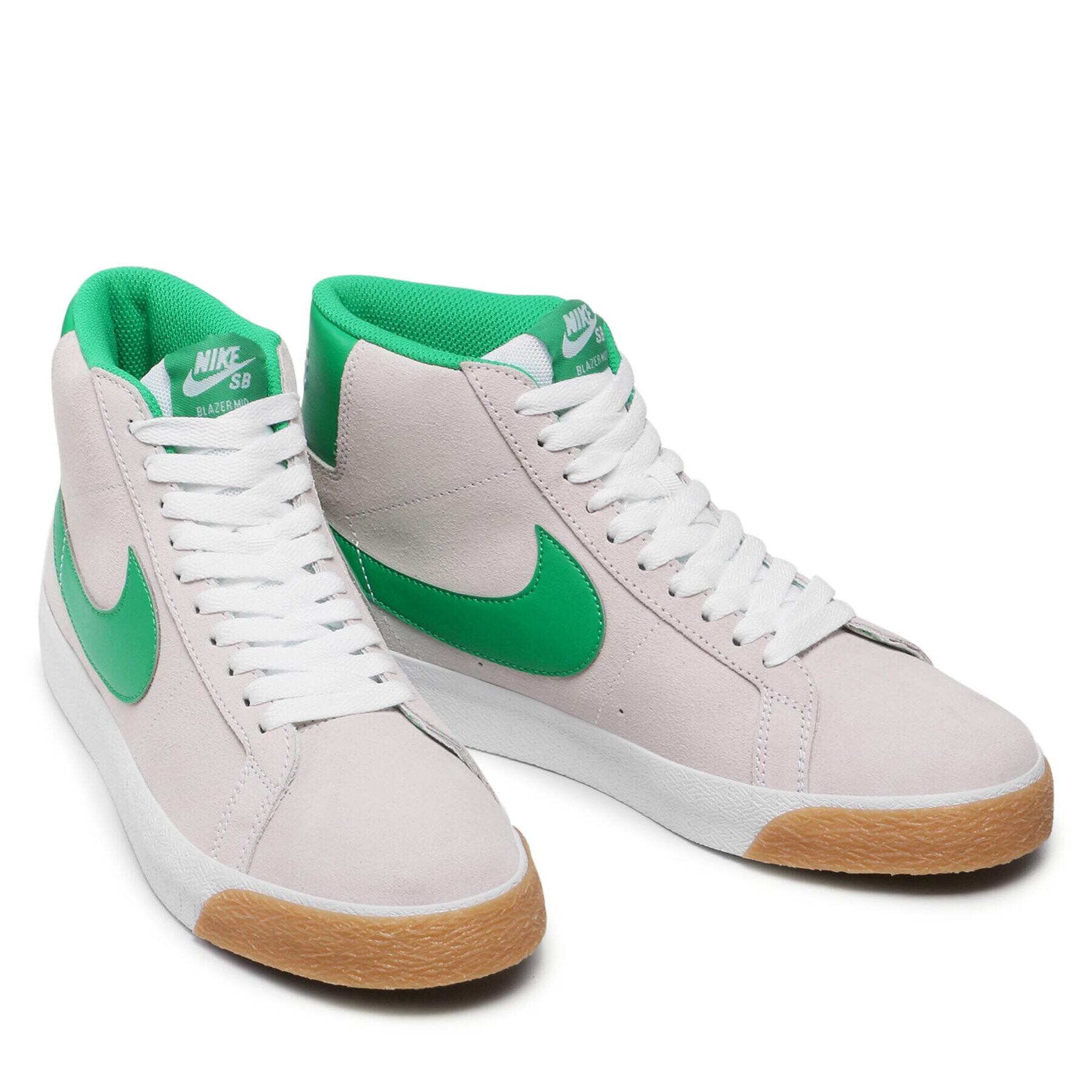 Nike Обувки Sb Zoom Blazer Mid 864349-106 Бял - Pepit.bg