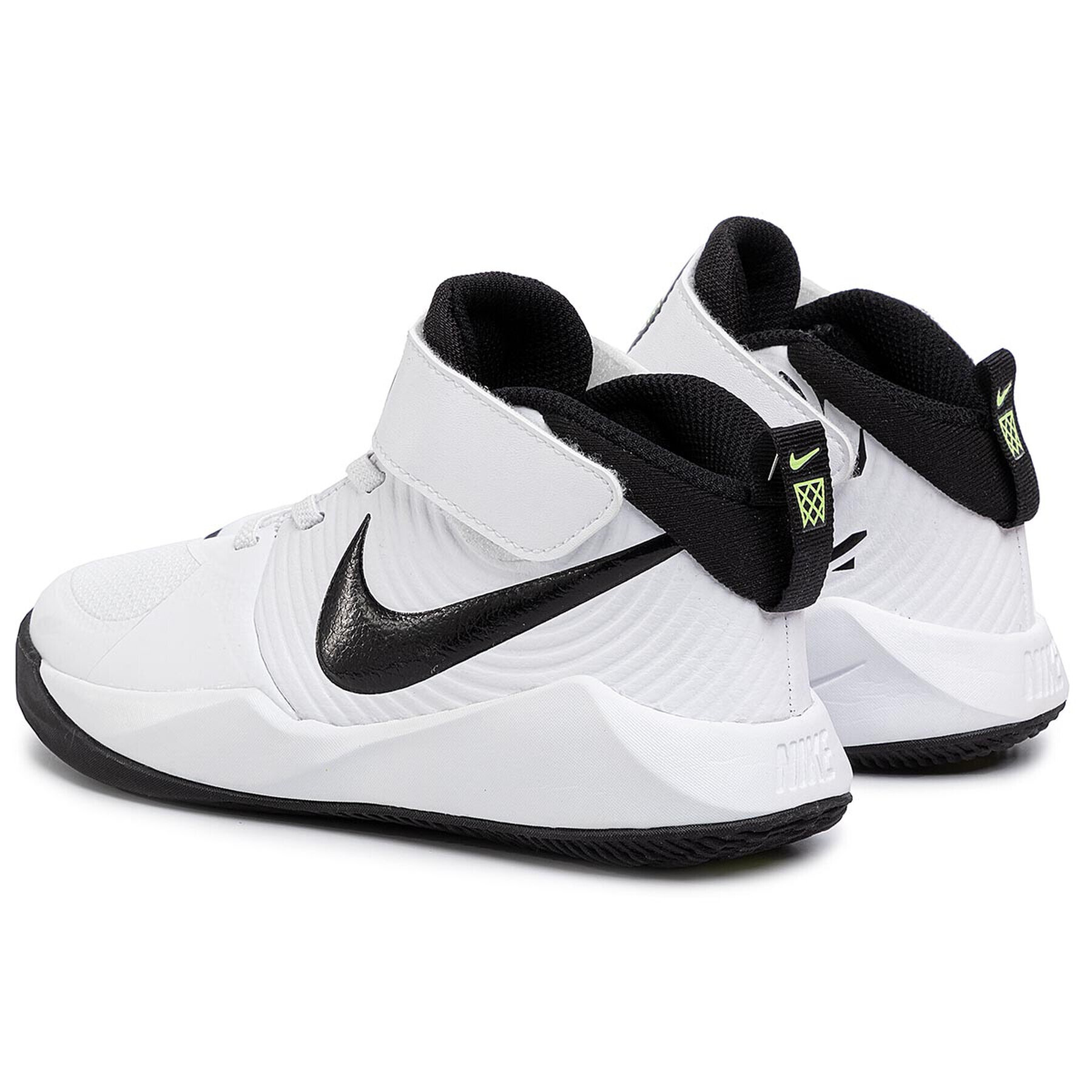 Nike Обувки Team Hustle D 9 (PS) AQ4225 100 Бял - Pepit.bg