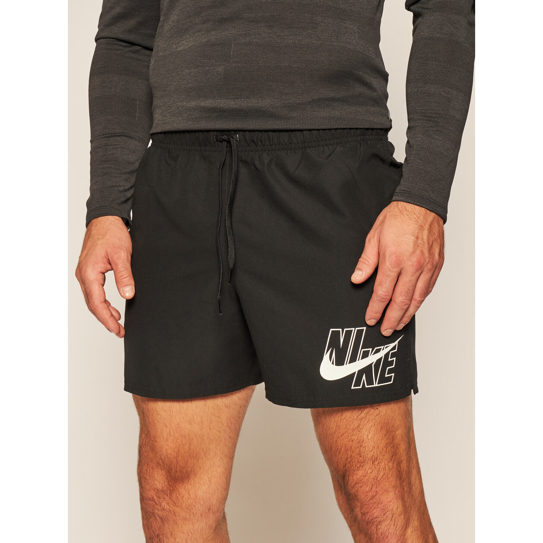 Nike Плувни шорти Logo Lap 5 NESSA566 Черен Standard Fit - Pepit.bg