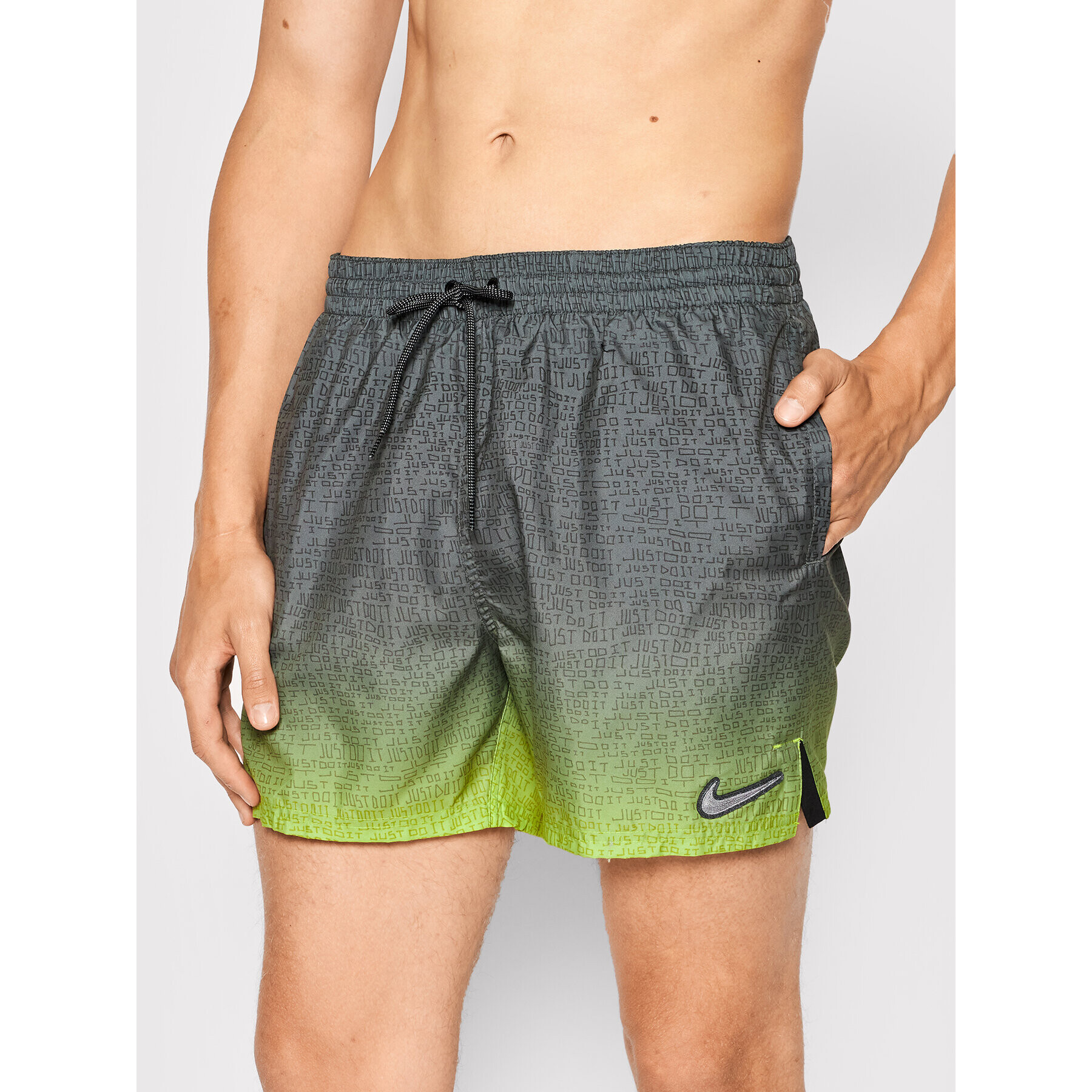 Nike Плувни шорти Volley 5 NESSC479 Зелен Regular Fit - Pepit.bg