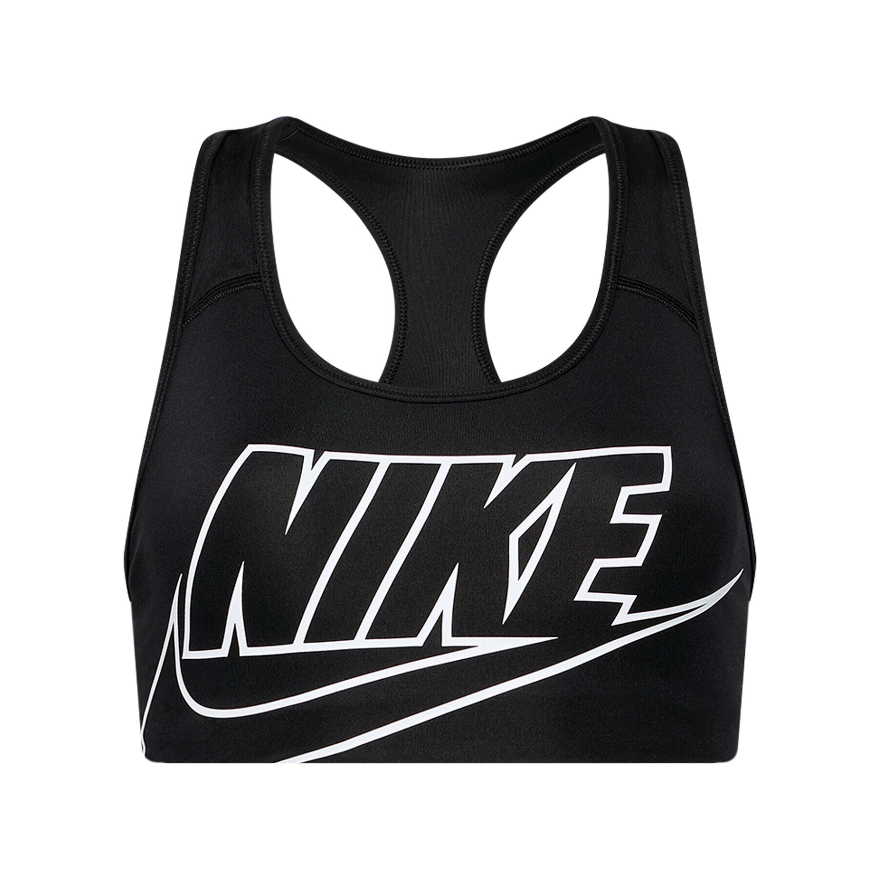 Nike Спортен сутиен Swoosh BV3643 Черен - Pepit.bg