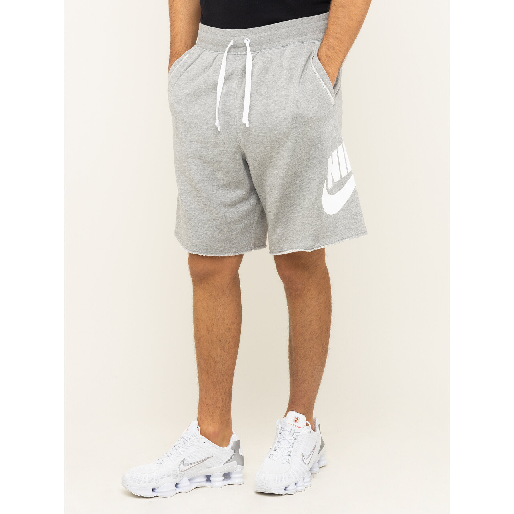 Nike Спортни шорти Sportswear Alumni AR2375 Сив Loose Fit - Pepit.bg