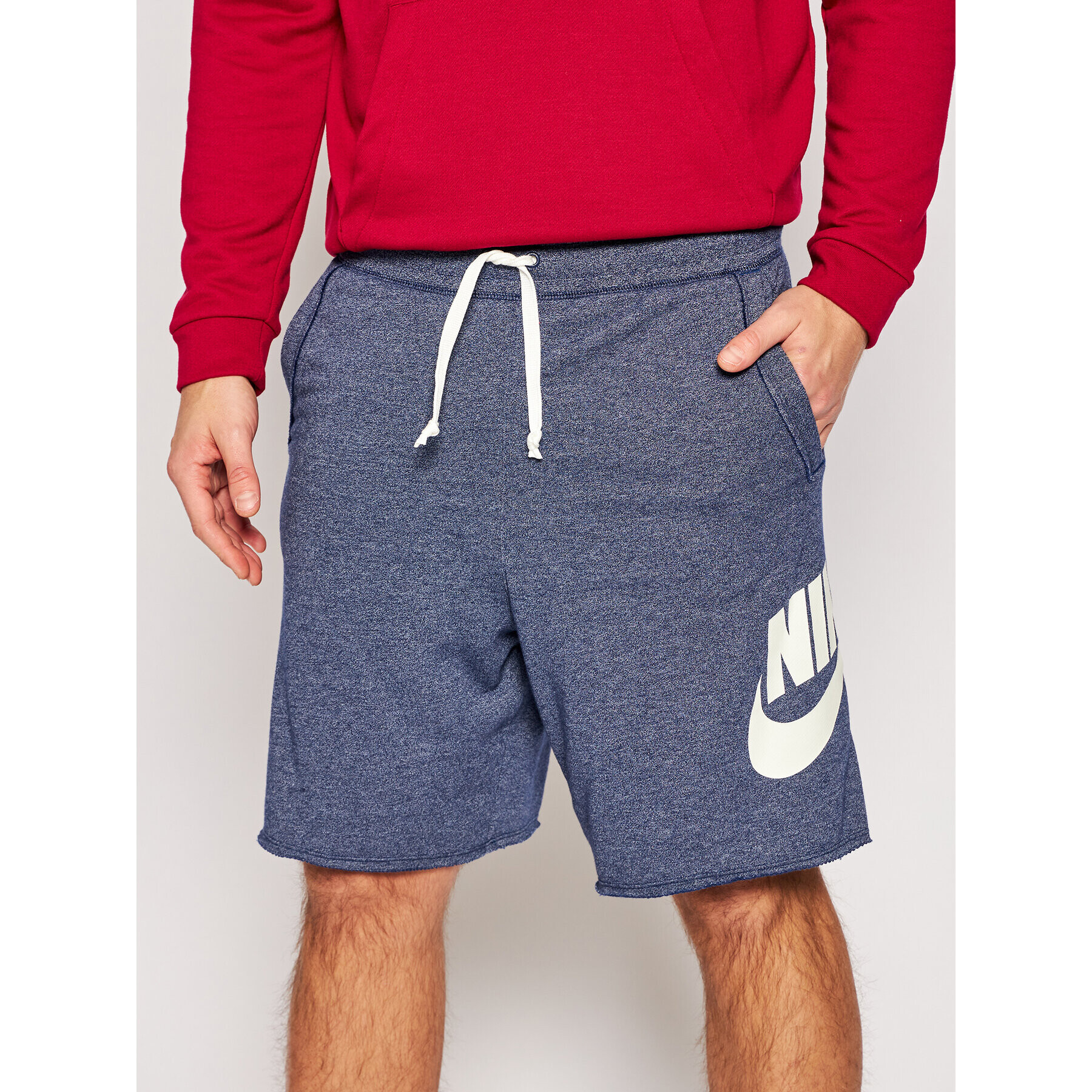 Nike Спортни шорти Sportswear Alumni AR2375 Тъмносин Loose Fit - Pepit.bg