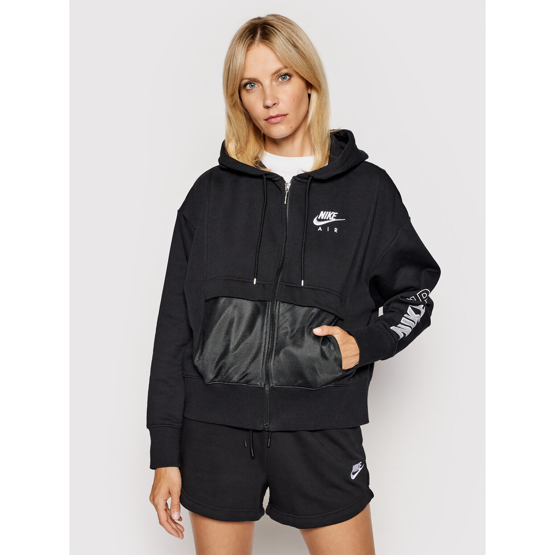 Nike Суитшърт Air CZ8618 Черен Oversize - Pepit.bg