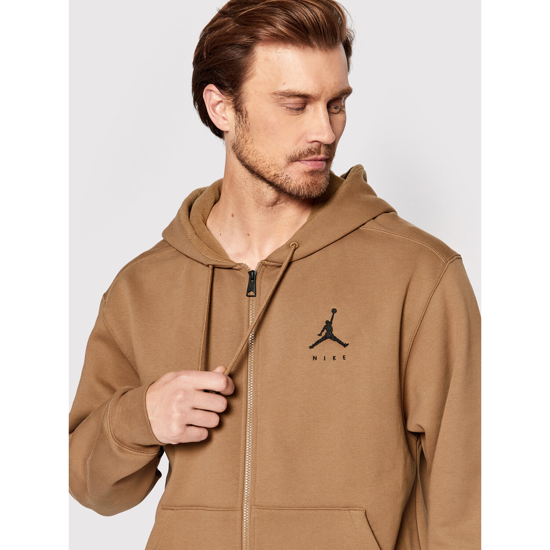 Nike Суитшърт Air Jordan Jumpman DC9606 Кафяв Regular Fit - Pepit.bg