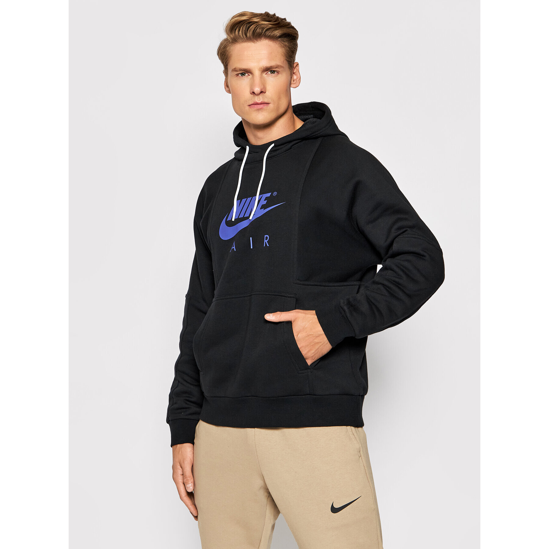 Nike Суитшърт Air Logo DD6383 Черен Regular Fit - Pepit.bg