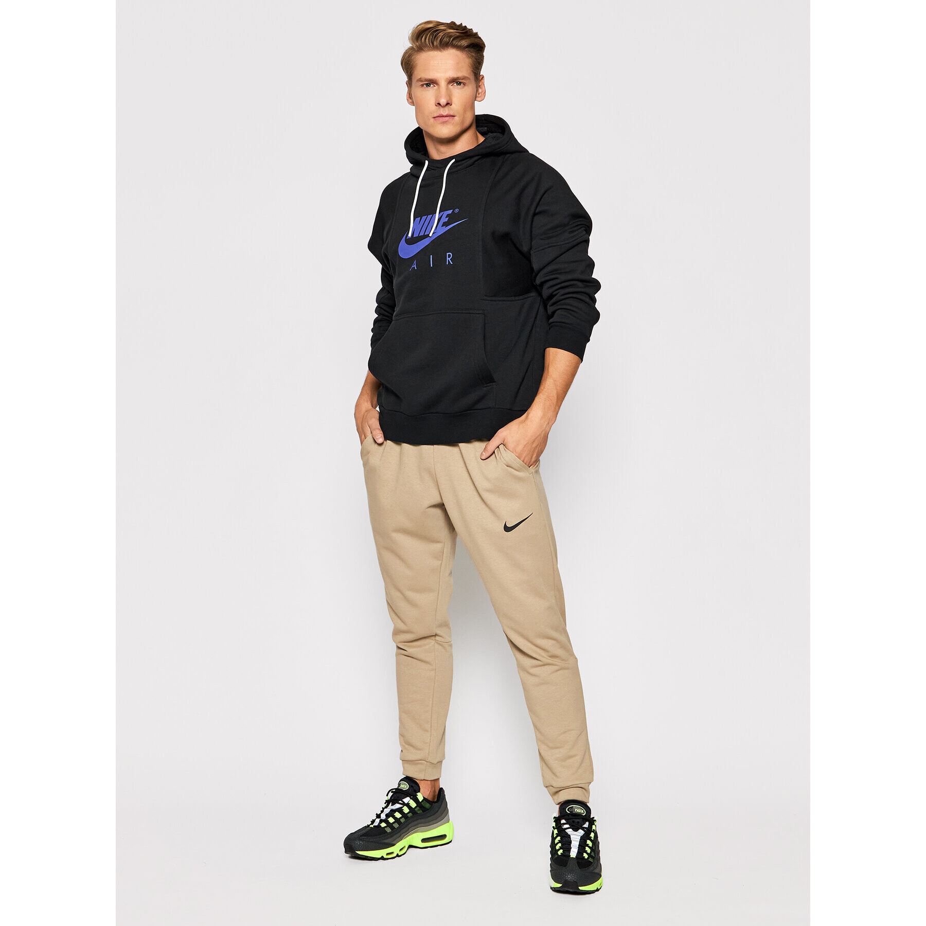 Nike Суитшърт Air Logo DD6383 Черен Regular Fit - Pepit.bg