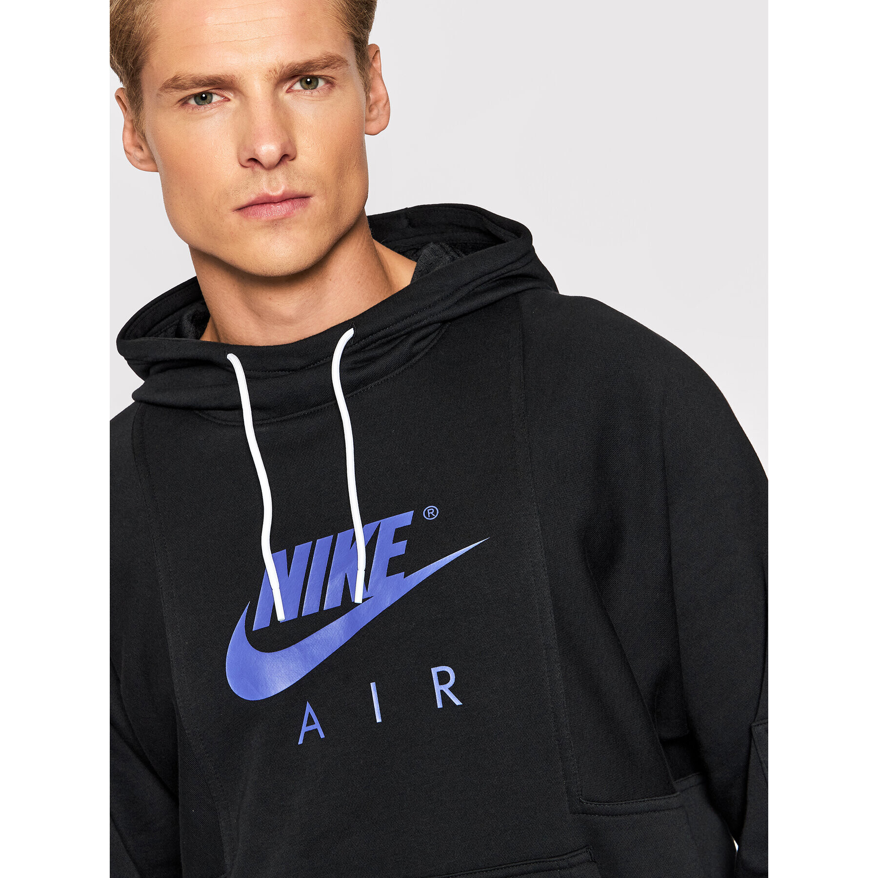 Nike Суитшърт Air Logo DD6383 Черен Regular Fit - Pepit.bg