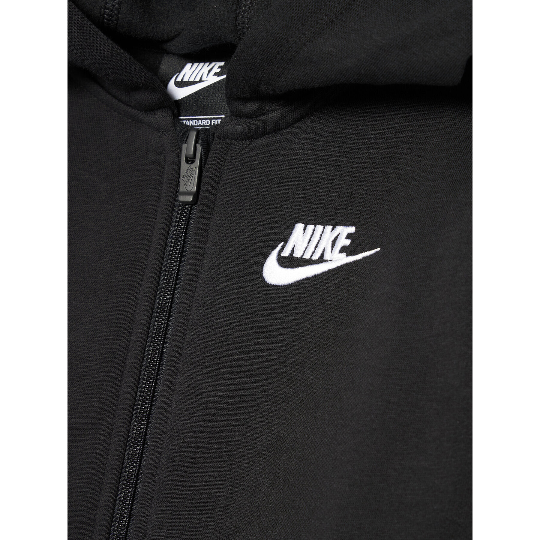 Nike Суитшърт Club Older BV3699 Черен Standard Fit - Pepit.bg