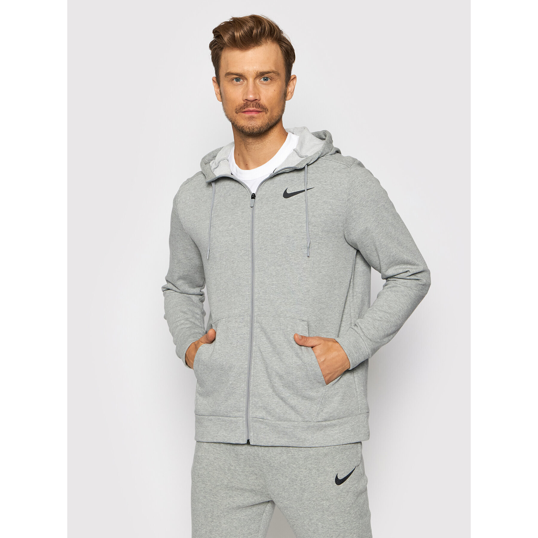 Nike Суитшърт Dri-FIT CZ6376 Сив Standard Fit - Pepit.bg