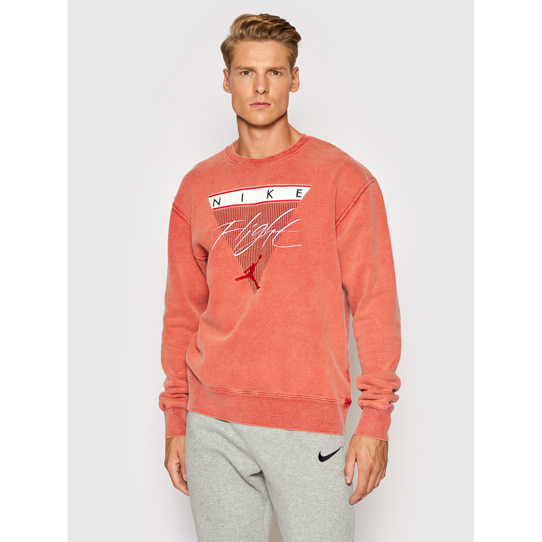 Nike Суитшърт Jordan Flight CW8369 Оранжев Regular Fit - Pepit.bg