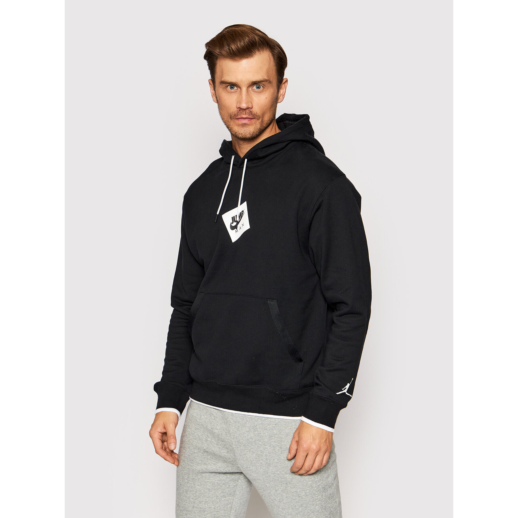 Nike Суитшърт Jordan Jumpman Classics CV2244 Черен Standard Fit - Pepit.bg