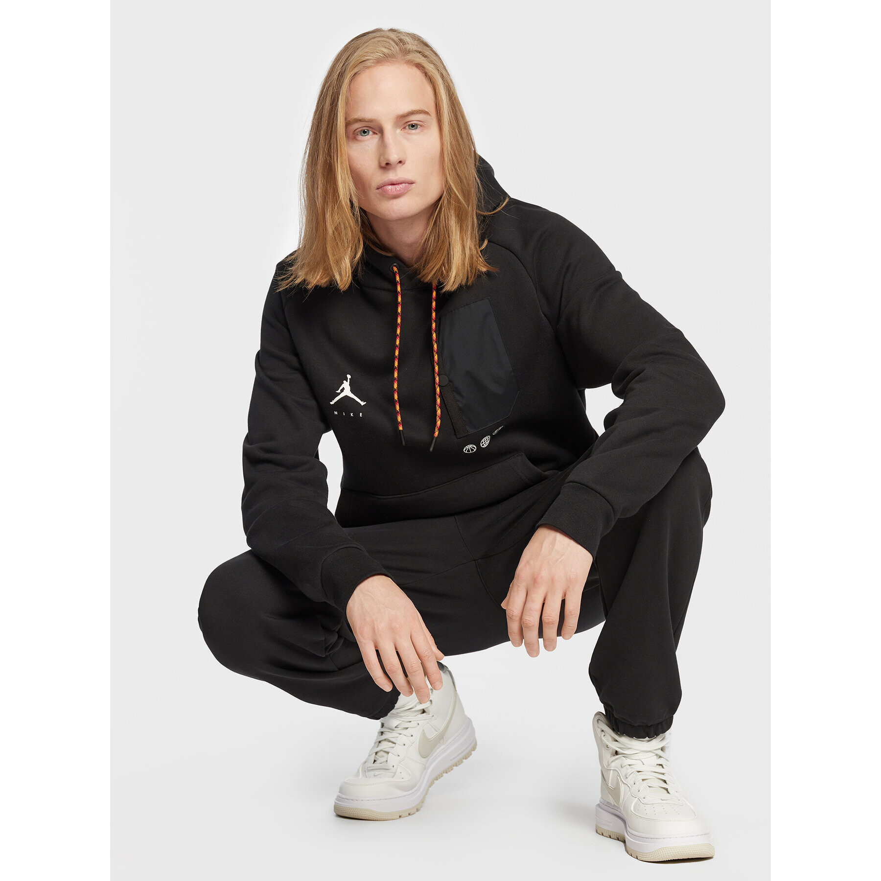 Nike Суитшърт Jumpman DJ0258 Черен Relaxed Fit - Pepit.bg