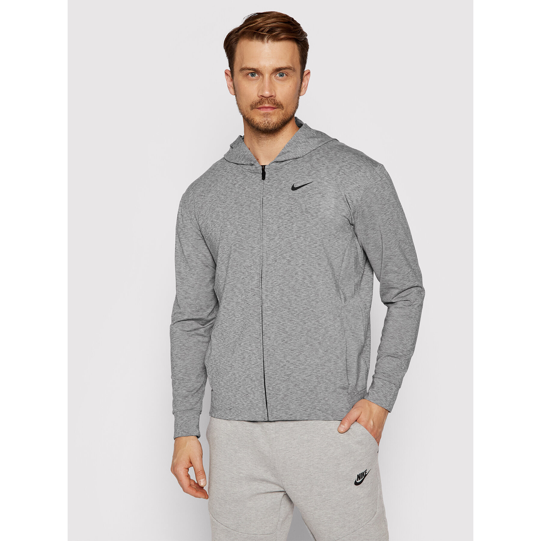 Nike Суитшърт от техническо трико Dri-Fit BQ2864 Сив Regular Fit - Pepit.bg