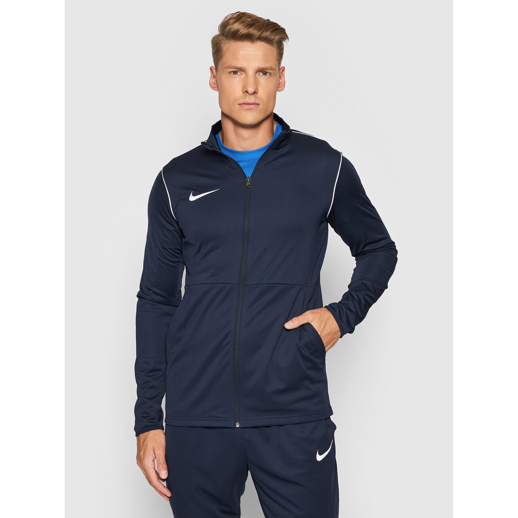 Nike Суитшърт от техническо трико Performance BV6885 Тъмносин Regular Fit - Pepit.bg