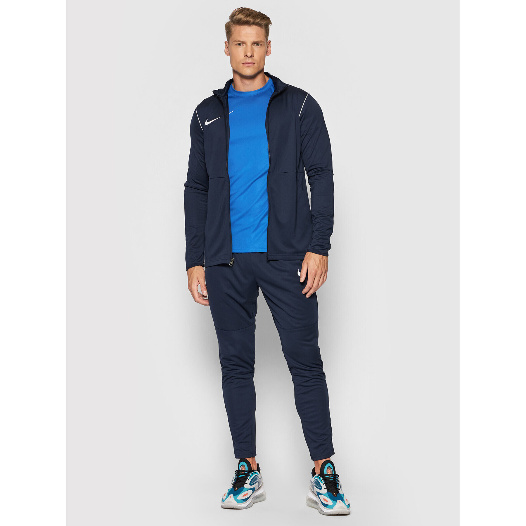 Nike Суитшърт от техническо трико Performance BV6885 Тъмносин Regular Fit - Pepit.bg