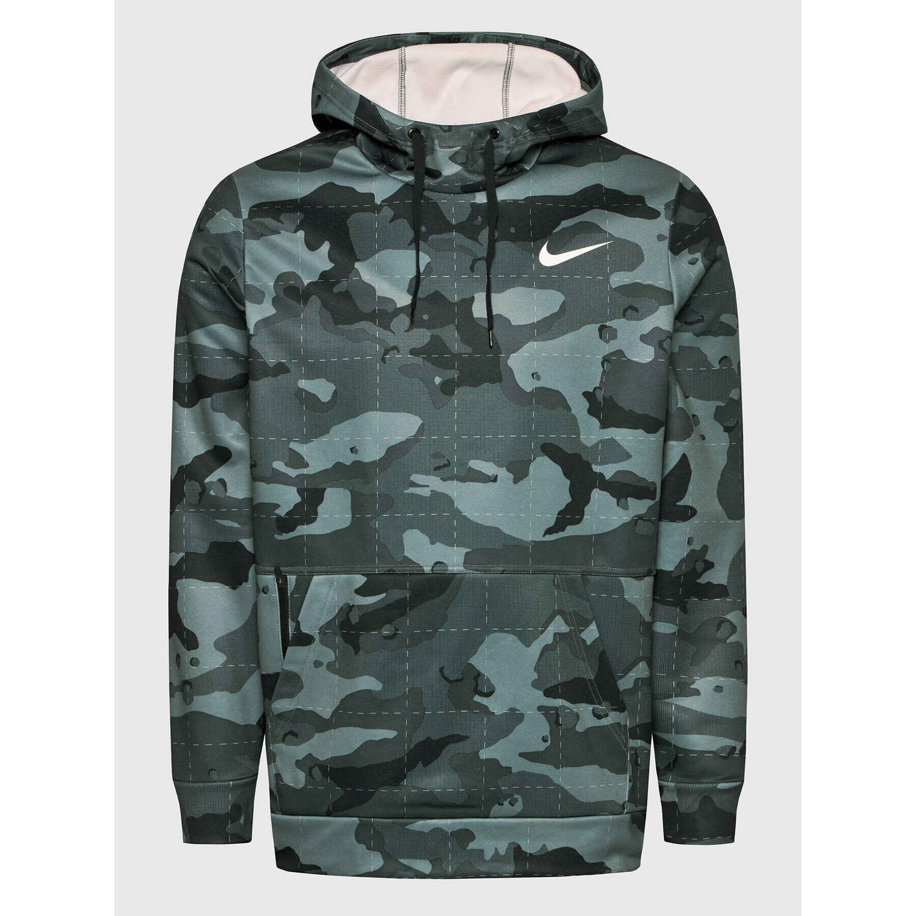 Nike Суитшърт от техническо трико Camo Training DD1757 Зелен Regular Fit - Pepit.bg