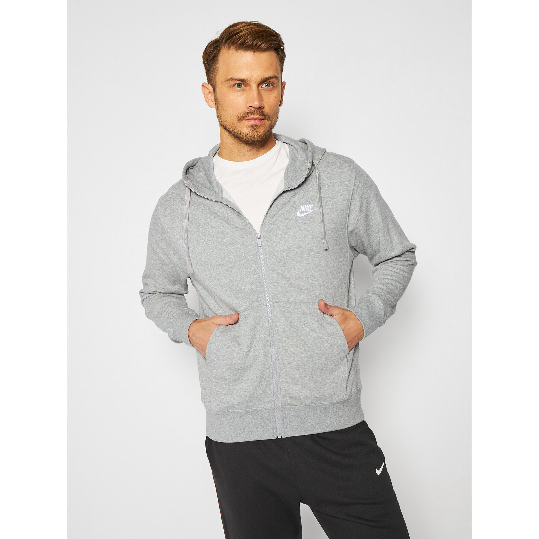 Nike Суитшърт Sportswear Club BV2648 Сив Standard Fit - Pepit.bg