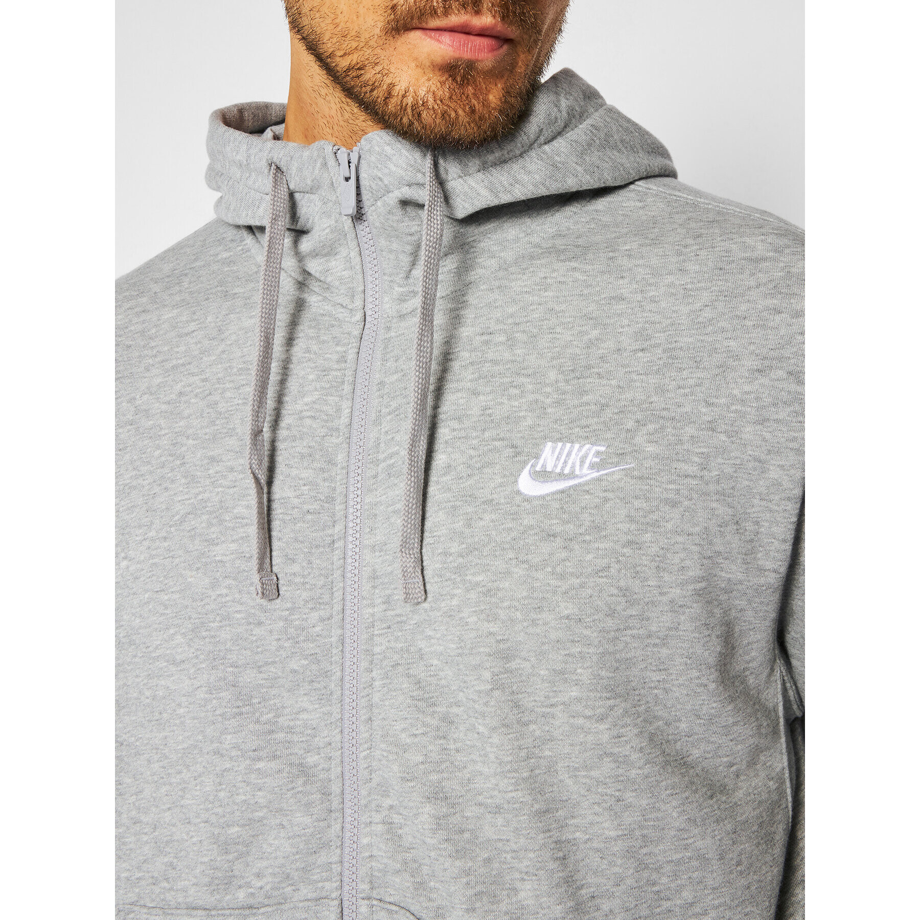 Nike Суитшърт Sportswear Club BV2648 Сив Standard Fit - Pepit.bg