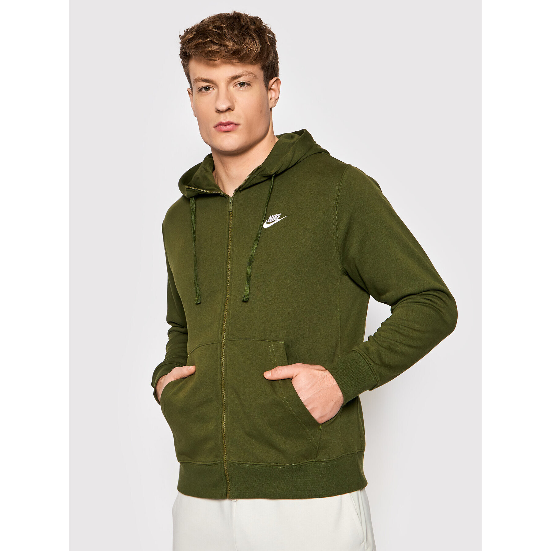 Nike Суитшърт Sportswear Club BV2648 Зелен Standard Fit - Pepit.bg