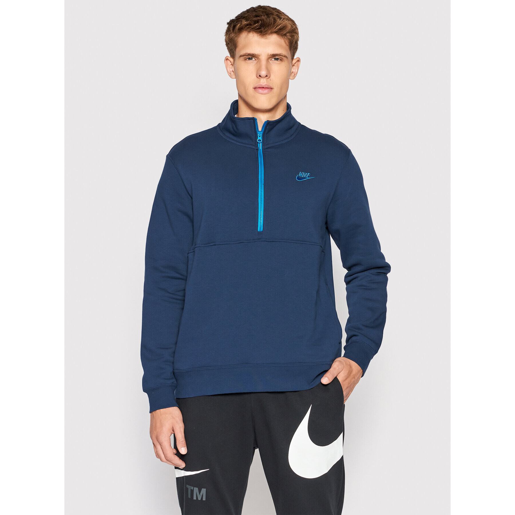 Nike Суитшърт Sportswear Club DD4732 Тъмносин Standard Fit - Pepit.bg